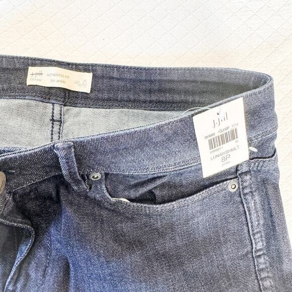 J. Jill Slim Ankle Luna Wash Multi Denim Jeans Flower Embroidered SZ8P NWT - Picture 6 of 8